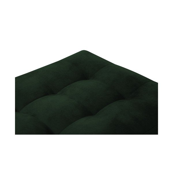 Poggiapiedi in velluto verde Santo - Milo Casa-image-1