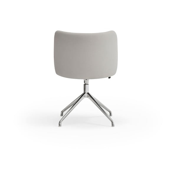 Sedia da pranzo grigio chiaro in imbottito Mogi – Teulat-image-4