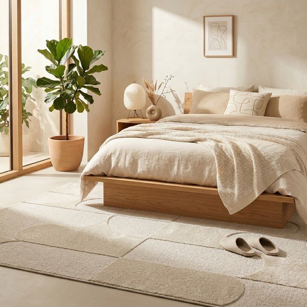 Tappeto beige 120x170 cm Luna - ESTE-image-3