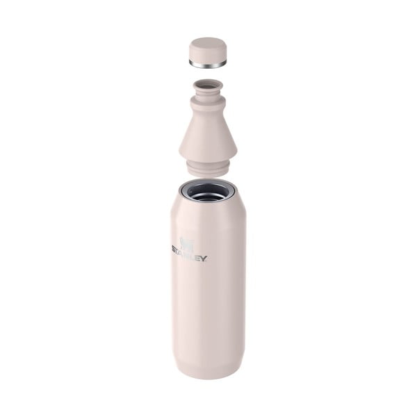 Bottiglia termica rosa chiaro in acciaio inox 600 ml All Day Slim Bottle Rose Quartz – Stanley-image-1