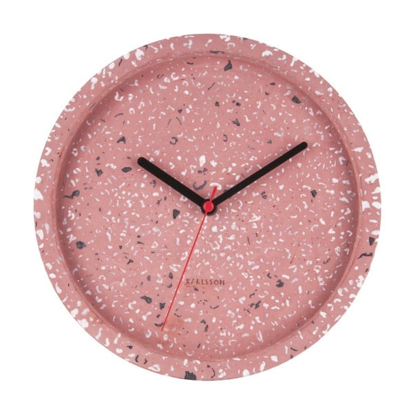 Orologio da parete rosa Tom, ⌀ 26 cm - Karlsson