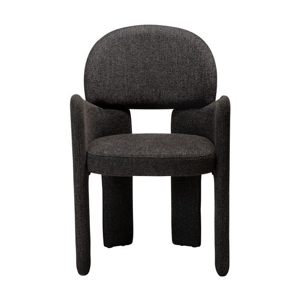 Sedia da pranzo nera con braccioli Aole – DAN-FORM Denmark-image-1