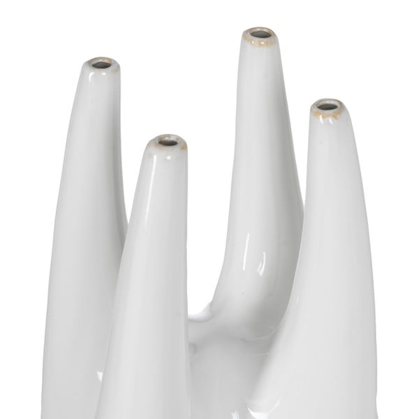 Vaso bianco in ceramica alto (altezza totale 56 cm) Blanca – Ixia-image-1
