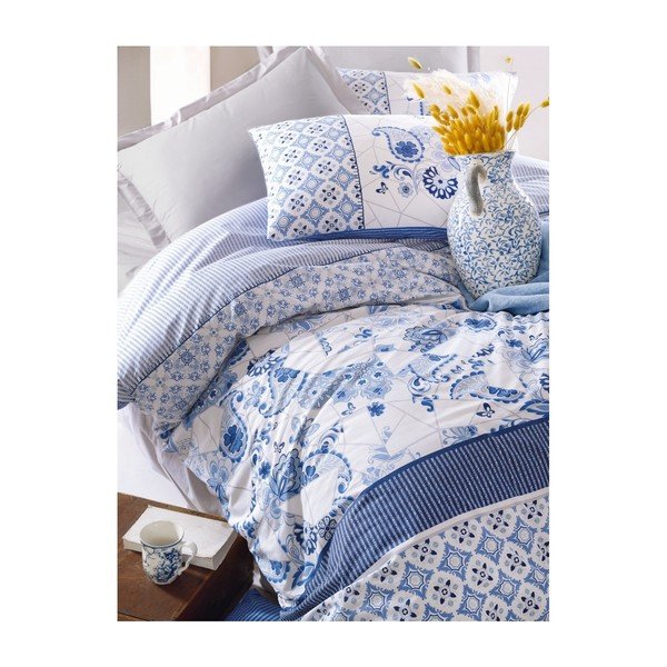 Biancheria da letto singola in cotone Milo, 160 x 220 cm - Mijolnir-image-1