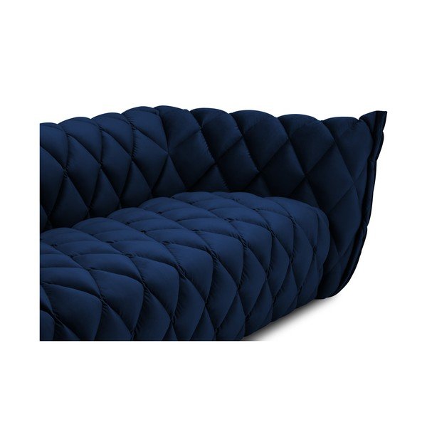 Divano in velluto blu scuro 228 cm Flandrin - Interieurs 86-image-4