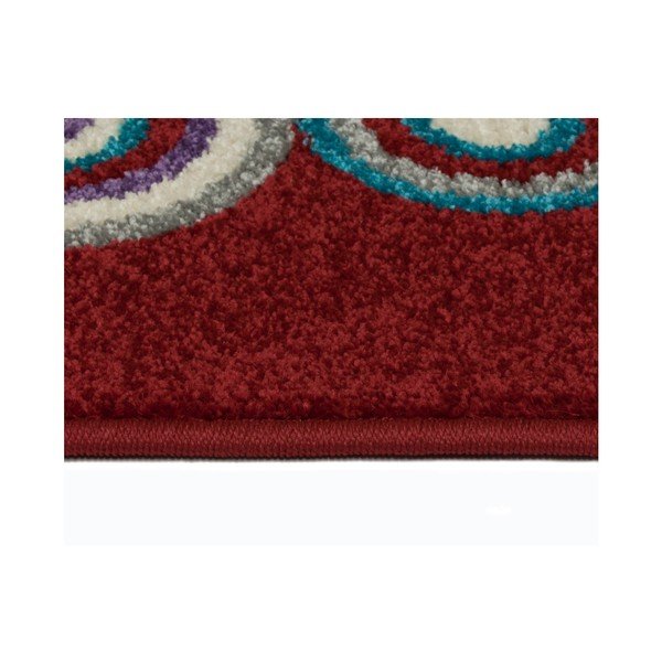 Tappeto rosso Boras Circles, 133 x 190 cm - Universal-image-1