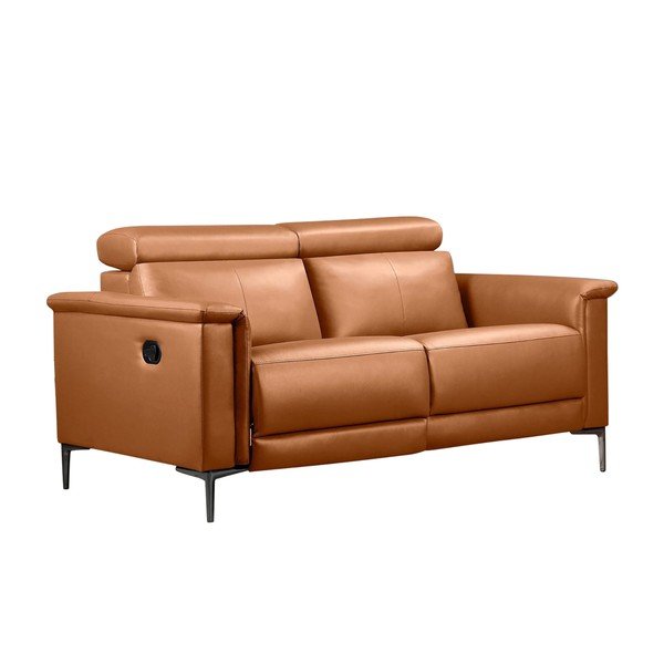 Divano marrone in similpelle 160 cm Lund - Støraa-image-2