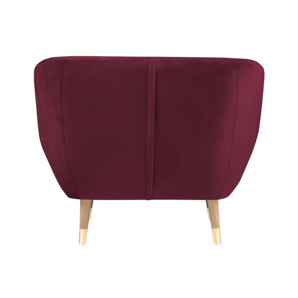 Poltrona in velluto vino Benito - Mazzini Sofas-image-4