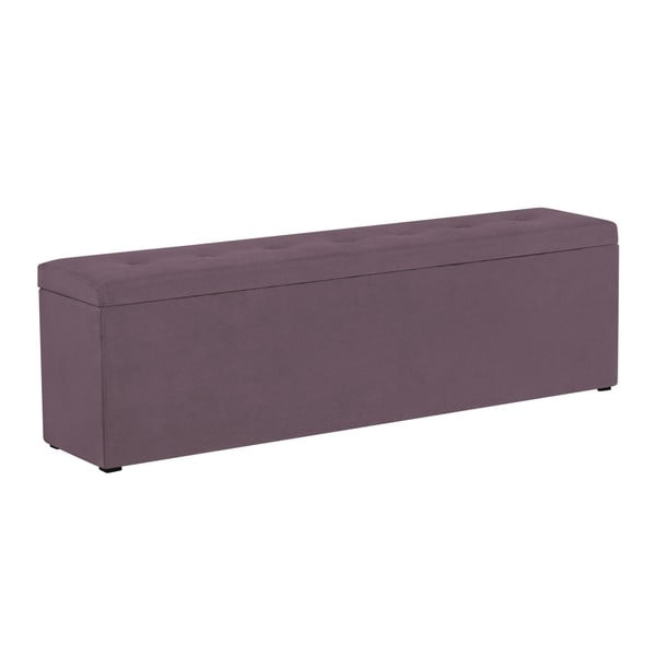 Fialový otoman s úložným prostorem Windsor & Co Sofas Astro, 160 x 47 cm