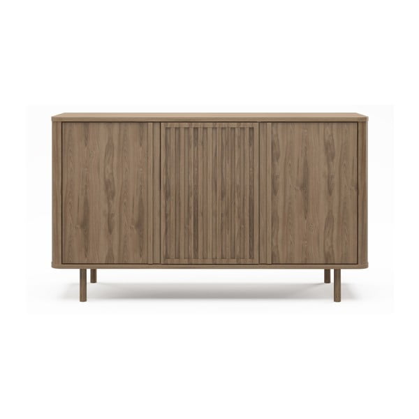 Cassettiera di colore naturale con effetto rovere 138x80x40 cm Salma – Marckeric