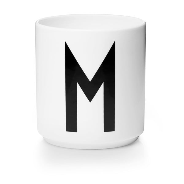 Tazza in porcellana bianca Personal M A-Z - Design Letters