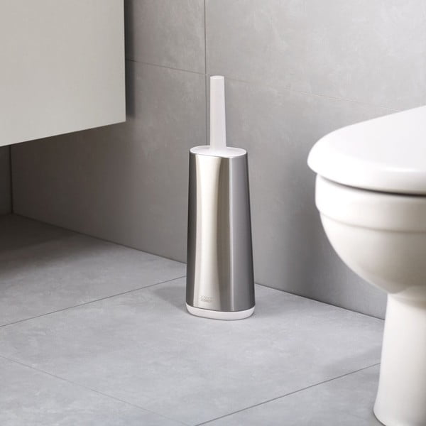 Spazzola per WC in acciaio inox Flex - Joseph Joseph-image-1