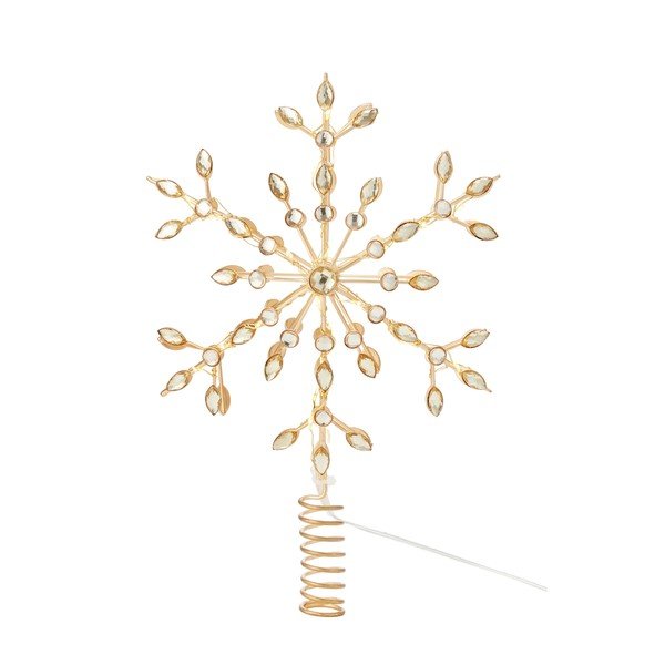Puntale per albero di natale color ottone con alimentazione a batteria Glina – Markslöjd