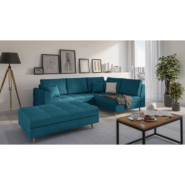 Pouf turchese Ariella - Ropez-image-2