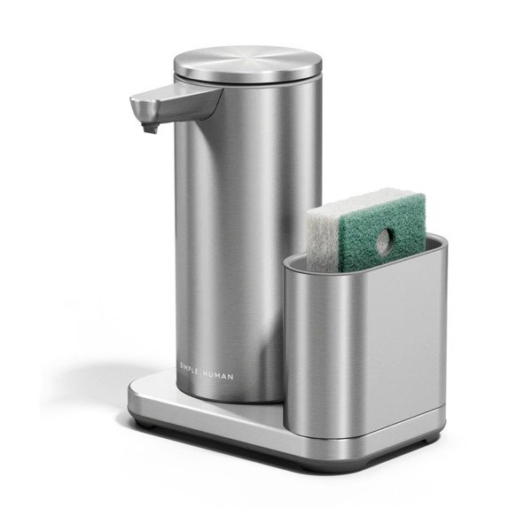 Supporto per detersivo automatico argentato in metallo – simplehuman