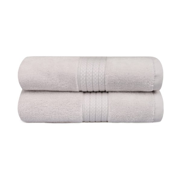 Set di 2 asciugamani da bagno blu chiaro Mira, 90 x 50 cm - Unknown