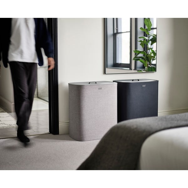 Cesta per il bucato color antracite in tessuto 3x30 l Tota Trio – Joseph Joseph-image-3