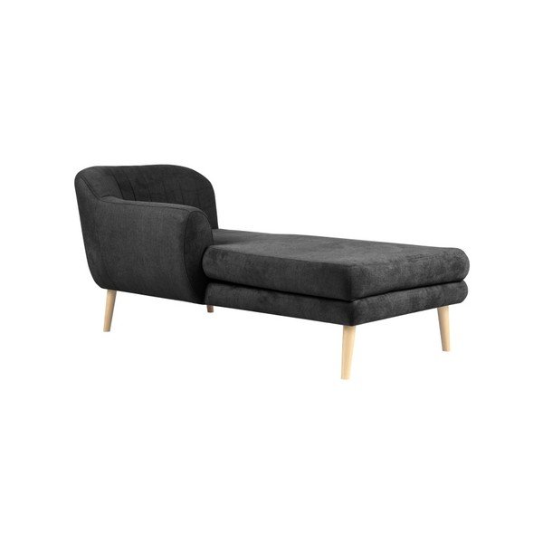 Sedia lounge Sardaigne grigio scuro - Mazzini Sofas-image-1