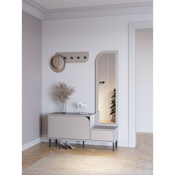 Set mobili da ingresso crema Bea - Marckeric-image-1