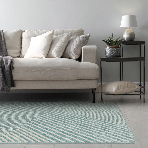 Tappeto blu polveroso 120x170 cm Muse Blue Cross – Asiatic Carpets-image-1