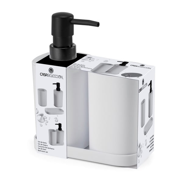 Set di accessori da bagno bianchi - Casa Selección-image-4