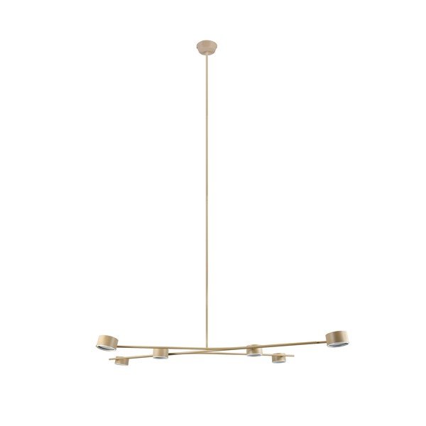 Lampadario beige in metallo Coda – Trio Select