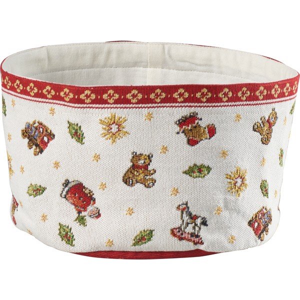 Sacchetto per il pane in cotone bianco con motivo natalizio Villeroy & Boch, 24 x 24 cm - Villeroy&Boch