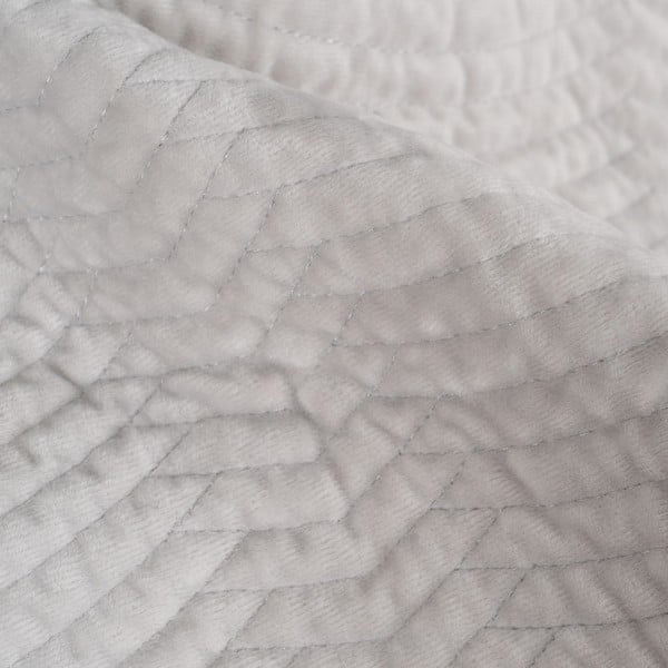 Copriletto color crema in velluto con rivestimento trapuntato 180x260 cm – Ixia-image-2