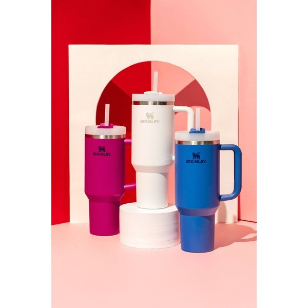 Borraccia termica bianca in acciaio inox 1,18 l Quencher H2.0 FlowState Tumbler Frost – Stanley-image-3