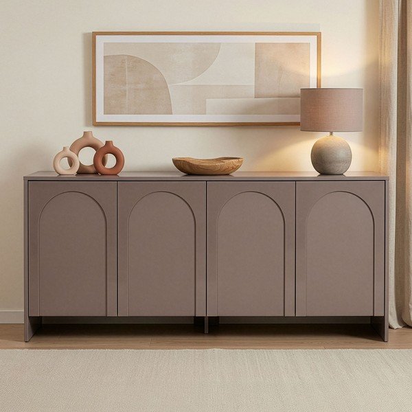 Credenza grigio tortora 180x80x45 cm Arlen  – Kalune Design-image-1