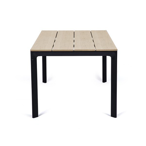 Set da pranzo da giardino per 4 persone con sedia Trapani nera e tavolo Thor, 147 x 90 cm - Bonami Selection-image-2