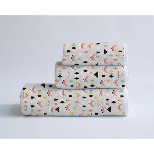Set di 3 asciugamani Foxes - Madre Selva