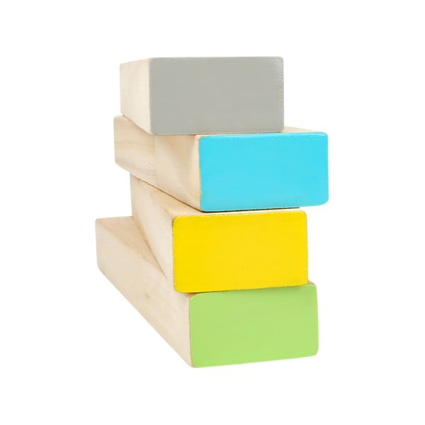 Torre di legno per bambini in blocchi Tower, 60 pezzi - Legler-image-3