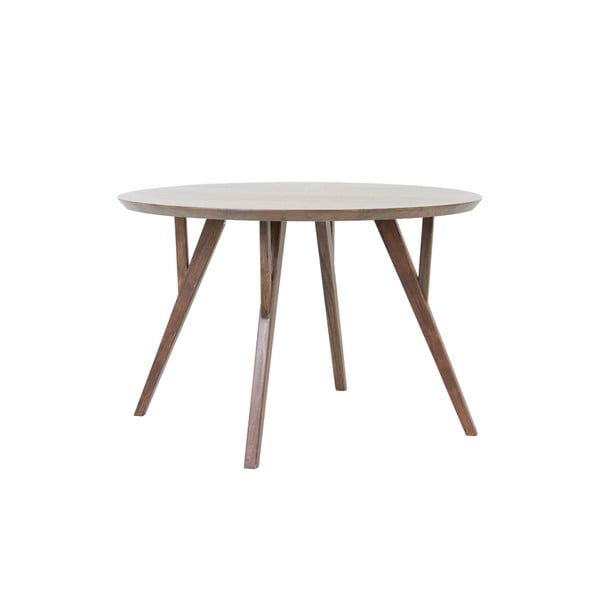 Tavolo da pranzo rotondo marrone con piano in acacia ø 120 cm Quenza - Light & Living