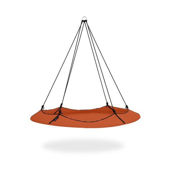 Altalena da giardino arancione con supporto - Hangout Pod-image-3