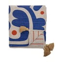 Coperta blu 130x160 cm Eviaya - Bloomingville