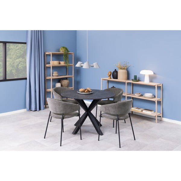 Libreria di colore naturale con effetto rovere 169x88x30 cm Braidwood – Actona-image-4