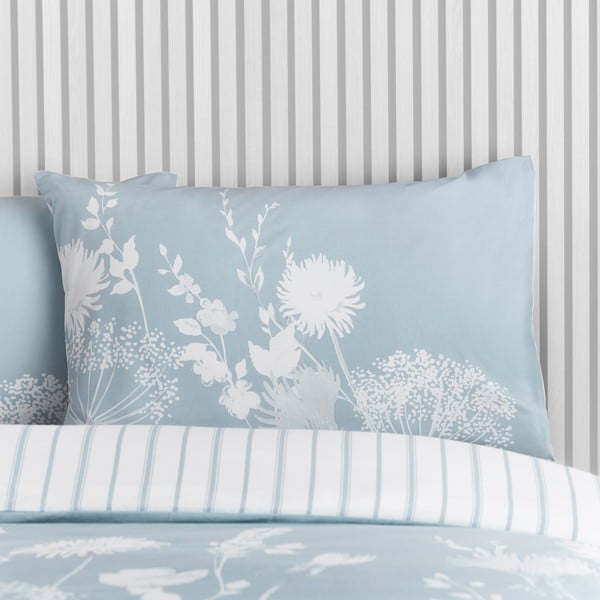 Set copripiumino e federa bianco e blu per letto matrimoniale e per letto esteso 230x220 cm Meadowsweet Floral – Catherine Lansfield-image-3