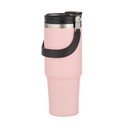 Bottiglia bottiglia da viaggio rosa chiaro in acciaio inox 1 l Eco – Ladelle