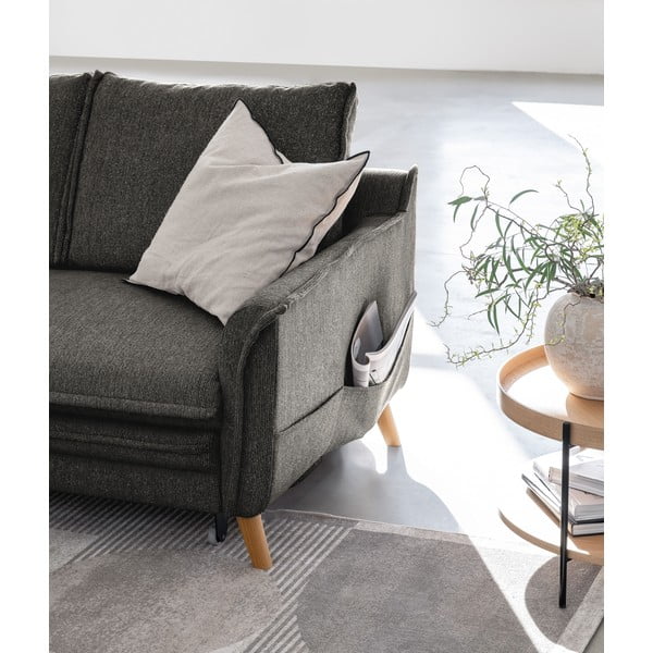 Divano letto angolare grigio scuro (angolo sinistro) Charming Charlie - Miuform-image-4