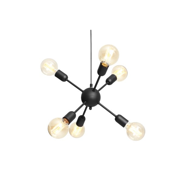 Lampada a sospensione nera per 6 lampadine Ball Vanwerk - CustomForm