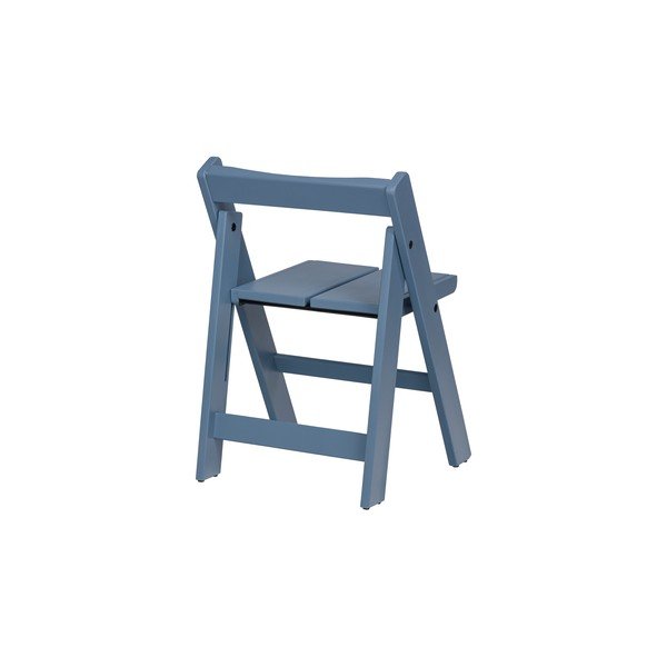 Sedia da esterno blu in legno massiccio Navo – noo.ma-image-2