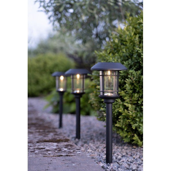 Set di 3 luci solari da giardino a LED, altezza 34 cm Fride - Star Trading-image-1