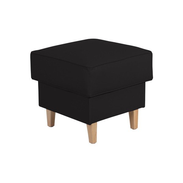 Lorris Poggiapiedi in similpelle nera - Max Winzer