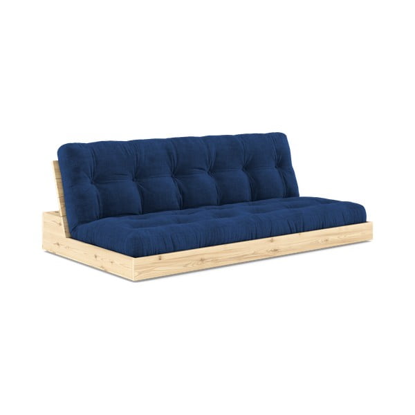 Divano letto in velluto a coste blu 196 cm Base - Karup Design