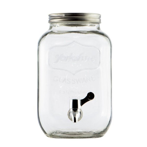 Skleněný barel na limonády Dispenser, 4 l