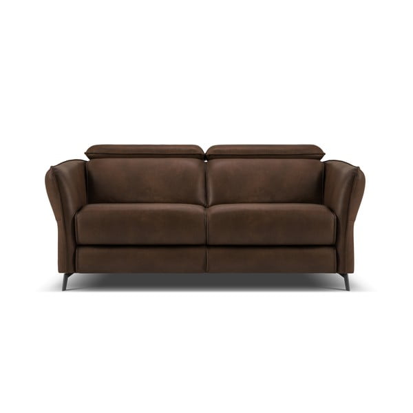 Divano in vera pelle marrone scuro 103 cm Hubble - Windsor & Co Sofas