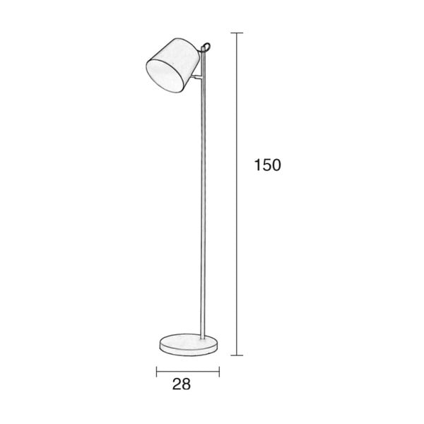 Lampada da terra con testa a fibbia bianca - Zuiver-image-1