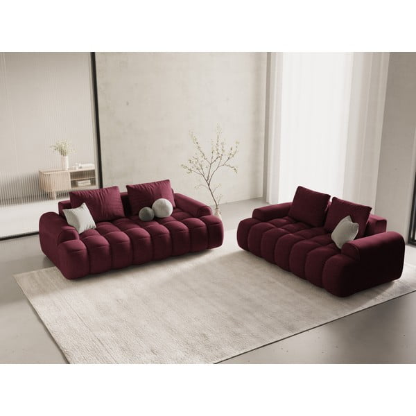 Divano burgundy 200 cm Linz – Cosmopolitan Design-image-1
