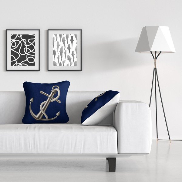 Federa decorativa Anchor, 43 x 43 cm - Kate Louise-image-1